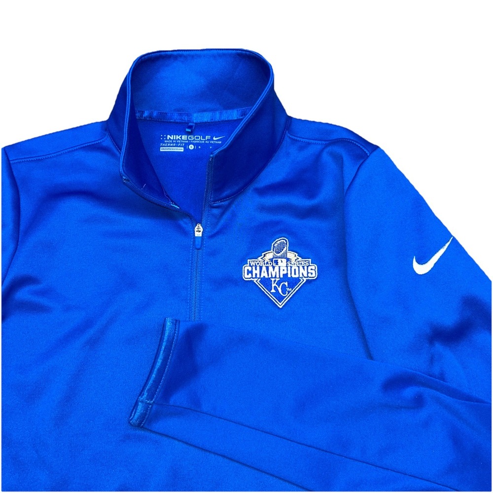 Nike Golf Therma Fit 2015 Kansas City Royals World Series Champion 1/4 Zip Small